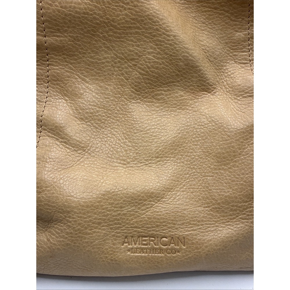 American Leather Co. Easton Hobo Bag Tan Leather Handbag Purse Shoulder Bag P-2 - Picture 2 of 9